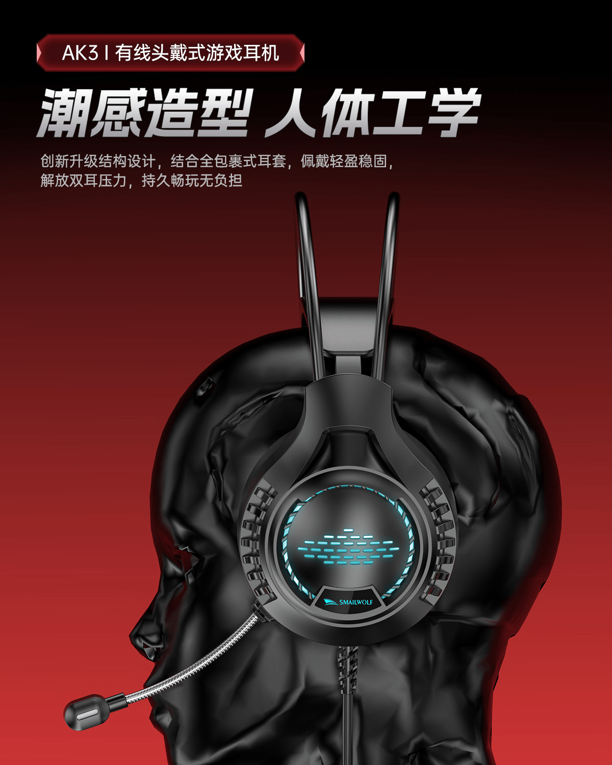 图片[6]-斯迈狼 AK3头戴式游戏耳机-西风网络安全